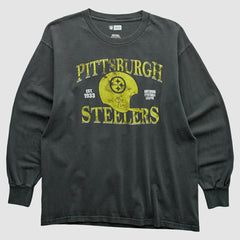 Pittsburgh Steelers NFL 2010s Long Sleeve T-shirt - Charcoal T-shirts