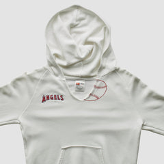 Los Angeles Angels 2000s Hooded Sweatshirt - White - XXVintage Sweatshirts