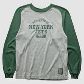 New York Jets Grid Iron 2000s Long Sleeve T-shirt - Gray T-shirts