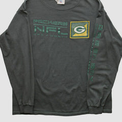 Green Bay Packers NFL 2000s Long Sleeve T-shirt - Charcoal T-shirts