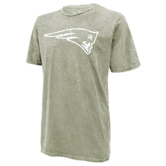 Drake Maye New England Patriots Majestic Threads Mineral Wash Name & Number T-Shirt - Moss Green T-shirts