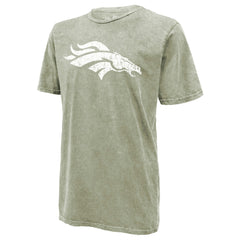 Bo Nix Denver Broncos Majestic Threads Mineral Wash Name & Number T-Shirt - Moss Green T-shirts