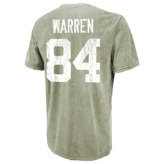 Tyler Warren Indianapolis Colts Majestic Threads Mineral Wash Name & Number T-Shirt - Moss Green T-shirts