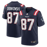 Rob Gronkowski New England Patriots Team Retired Player Game Jersey - Navy Jerseys