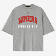 San Francisco 49ers Fear of God x NFL Unisex 3/4-Sleeve T-Shirt - Heather Gray T-shirts