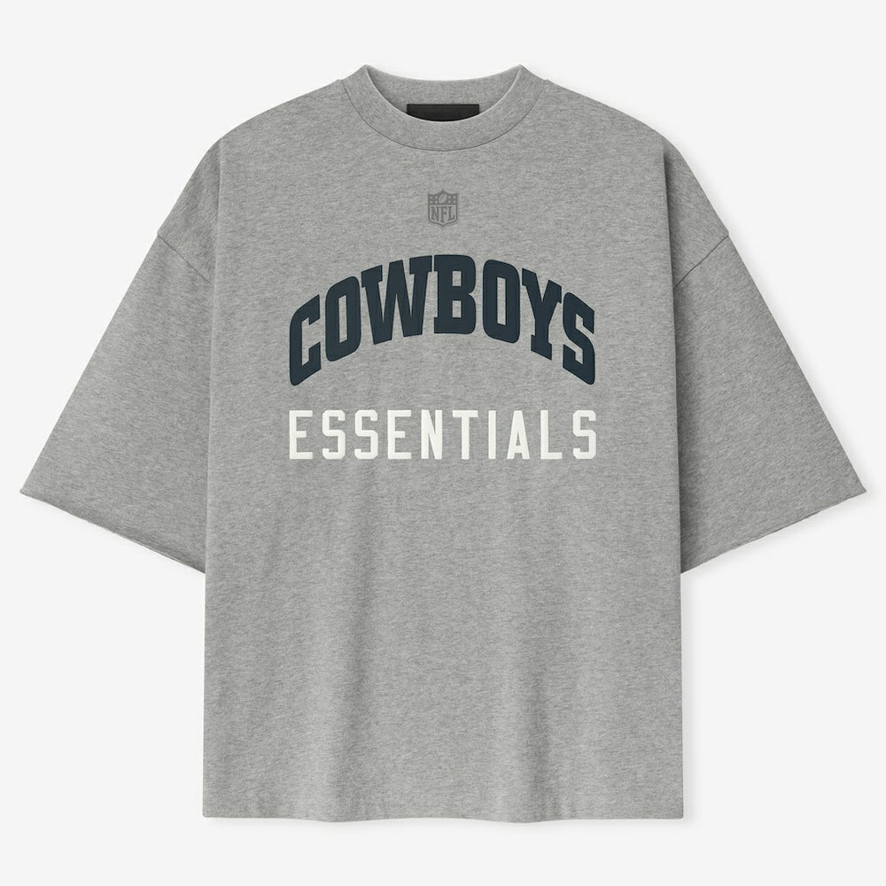 Dallas Cowboys Fear of God x NFL Unisex 3/4-Sleeve T-Shirt - Heather Gray T-shirts