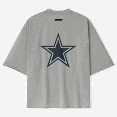 Dallas Cowboys Fear of God x NFL Unisex 3/4-Sleeve T-Shirt - Heather Gray T-shirts
