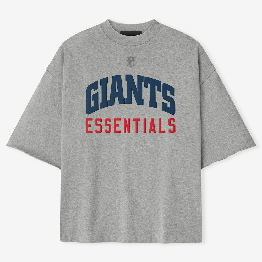 New York Giants Fear of God x NFL Unisex 3/4-Sleeve T-Shirt - Heather Gray T-shirts