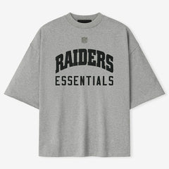 Las Vegas Raiders Fear of God x NFL Unisex 3/4-Sleeve T-Shirt - Heather Gray T-shirts