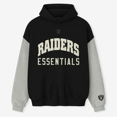 Las Vegas Raiders Fear of God x NFL Unisex Sport Hoodie - Black/Heather Gray Hoodies