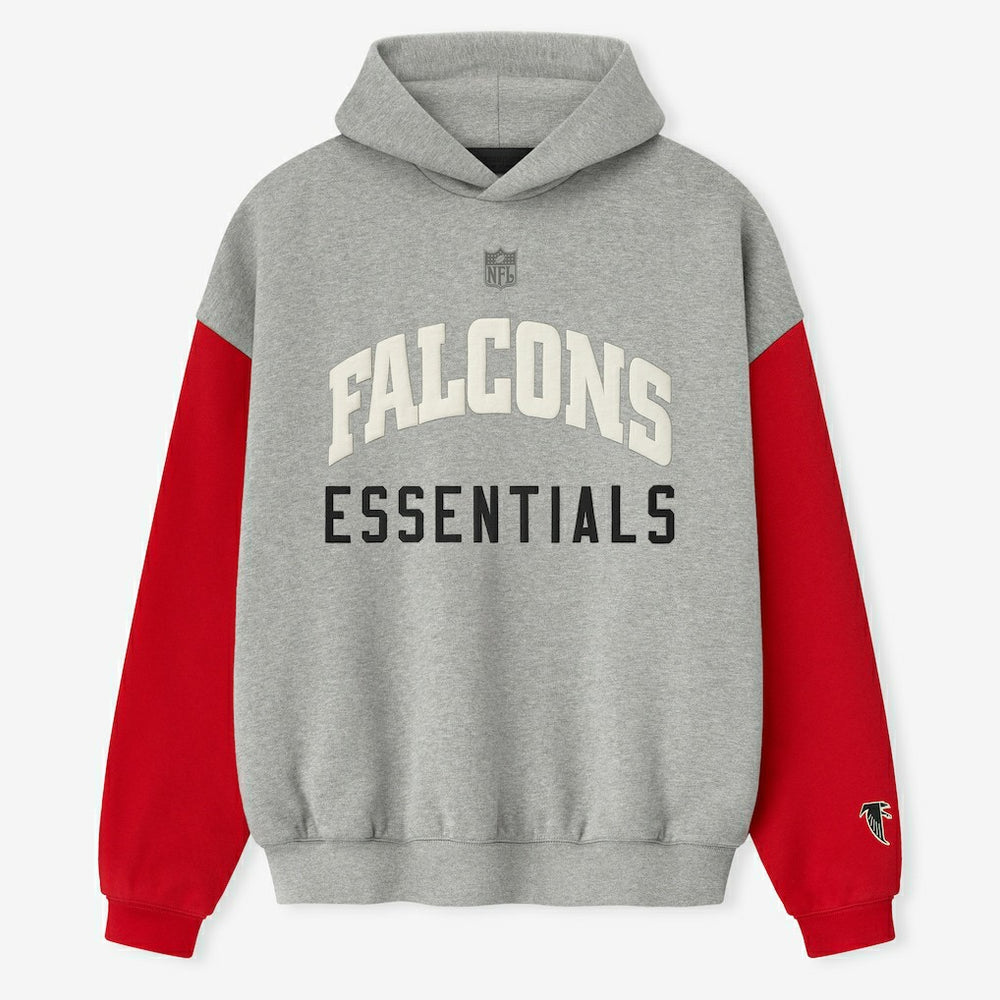 Atlanta Falcons Fear of God x NFL Unisex Sport Hoodie - Heather Gray/Red Hoodies