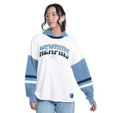 Memphis Grizzlies G-III 4Her by Carl Banks Women's Key Player Oversized Hooded Long Sleeve T-Shirt White/Blue outlet