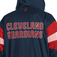 Cleveland Guardians Pro Player Legacy Lightweight Full-Zip Hooded Jacket - Navy/Red Jackets