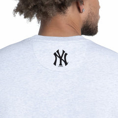 New York Yankees Starter Face of Ice Blue French Terry Sweatshirt - Gray Sweatshirts