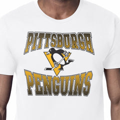 Pittsburgh Penguins Starter Comic Style Team Graphic T-Shirt - White | US 203639600