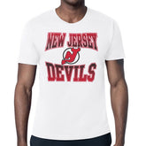 New Jersey Devils Starter Comic Style Team Graphic T-Shirt - White | US 203639603