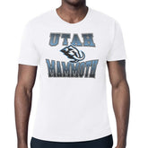 Utah Mammoth Starter Comic Style Team Graphic T-Shirt - White | US 203639606