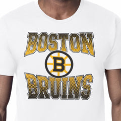 Boston Bruins Starter Comic Style Team Graphic T-Shirt - White | US 203639608