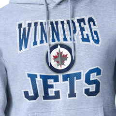 Winnipeg Jets Starter Comic Style Team Graphic Hoodie - Gray | US 203639611