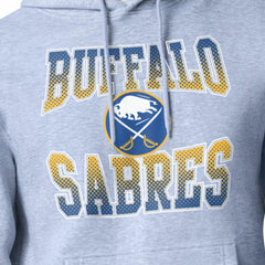 Buffalo Sabres Starter Comic Style Team Graphic Hoodie - Gray | US 203639617