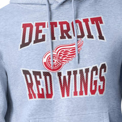 Detroit Red Wings Starter Comic Style Team Graphic Hoodie - Gray | US 203639619