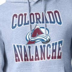 Colorado Avalanche Starter Comic Style Team Graphic Hoodie - Gray | US 203639624