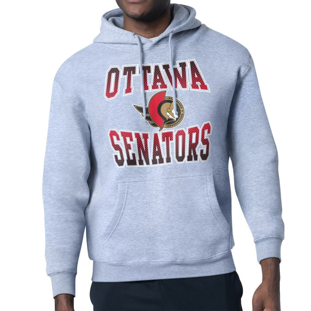 Ottawa Senators Starter Comic Style Team Graphic Hoodie - Gray | US 203639630