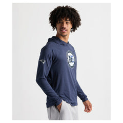 Charles River x New England Patriots Cayak Hooded Long Sleeve T-Shirt - Navy T-shirts