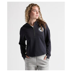 Charles River x New England Patriots Women's Willow Fleece Quarter-Zip Hoodie - Navy Hoodies