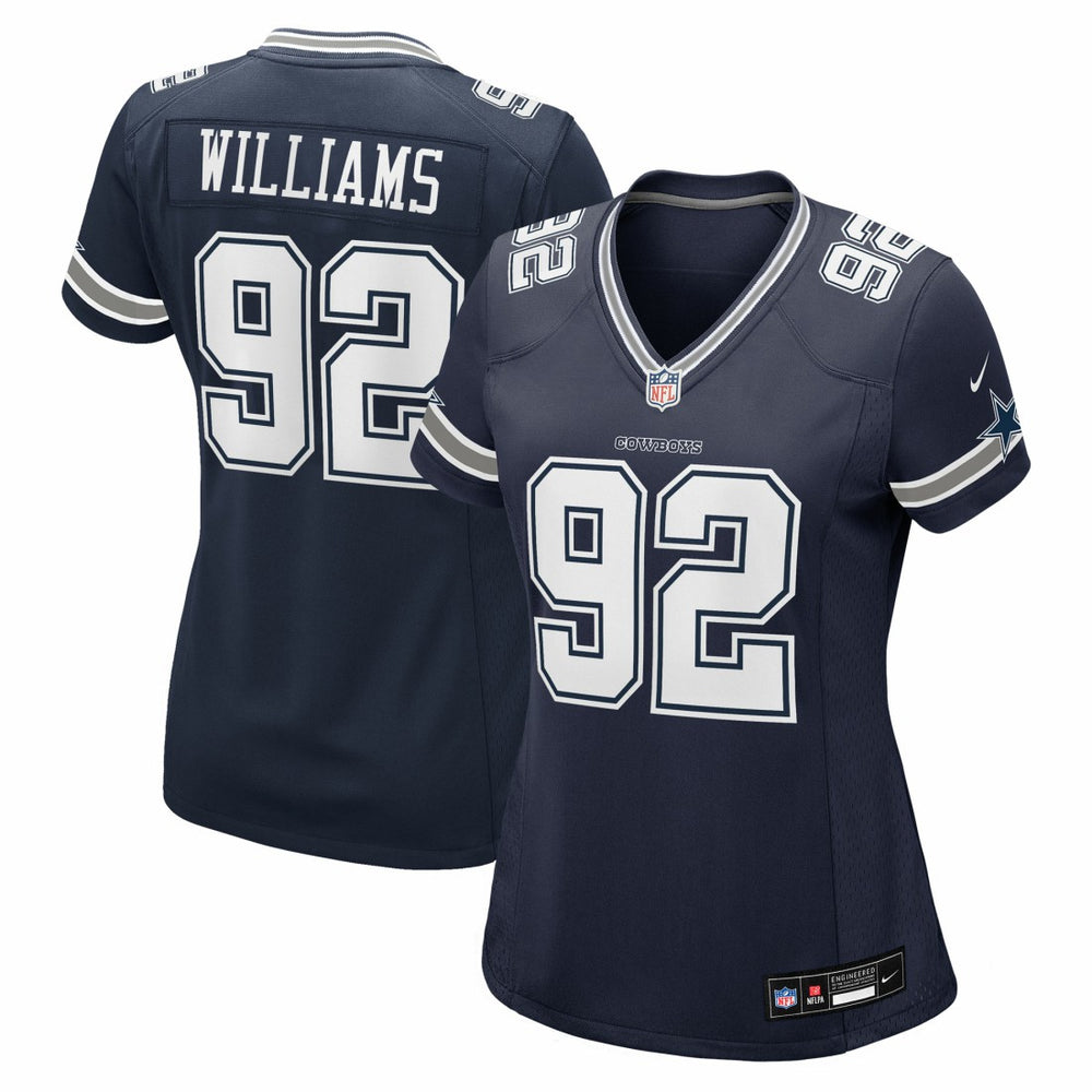 Quinnen Williams Dallas Cowboys Women's Team Game Jersey - Navy Jerseys