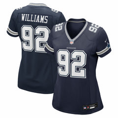 Quinnen Williams Dallas Cowboys Women's Team Game Jersey - Navy Jerseys