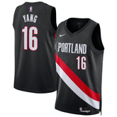 Yang Hansen Portland Trail Blazers Unisex Swingman Jersey Icon Edition Black - Nike