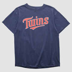 Minnesota Twins Majestic 2000s T-shirt - Navy - Vintage T-shirts