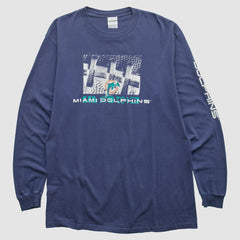 Miami Dolphins 2000s Long Sleeve T-shirt - Navy T-shirts