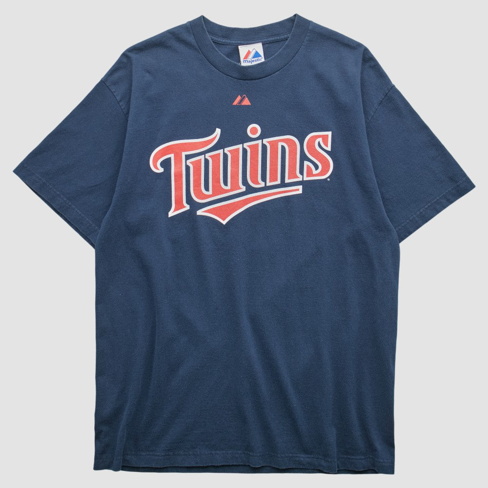 Minnesota Twins Majestic 2000s T-shirt - Navy - Vintage T-shirts