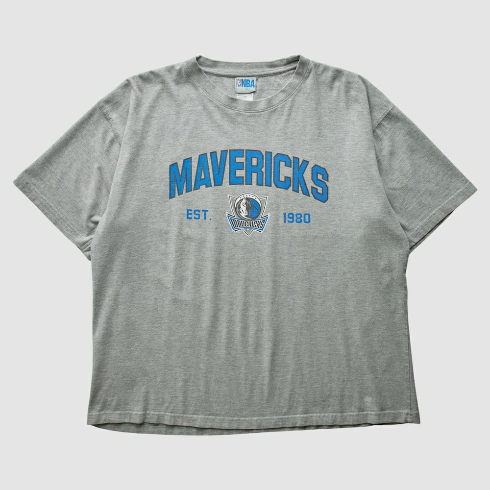 Dallas Mavericks NBA 2000s T-shirt Heather Gray Vintage - Vintage