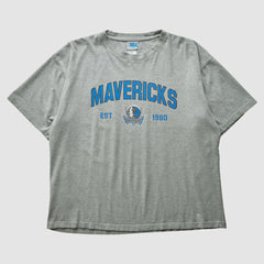 Dallas Mavericks NBA 2000s T-shirt Heather Gray Vintage - Vintage