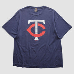 Minnesota Twins Majestic 2000s T-shirt - Navy - Vintage T-shirts