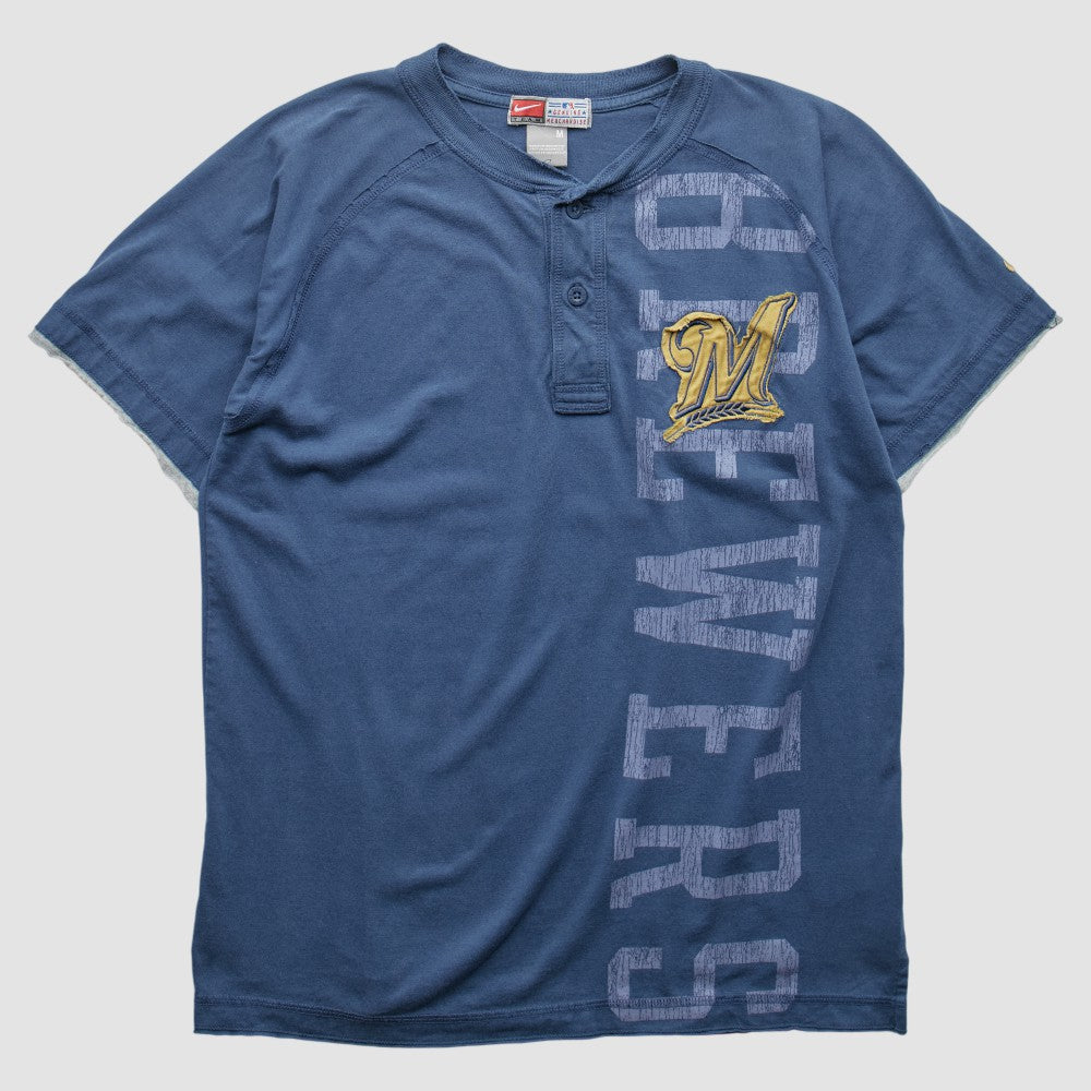 Milwaukee Brewers Nike 2000s T-shirt - Blue - XVintage T-shirts