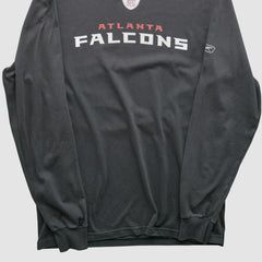 Atlanta Falcons Reebok 2000s Long Sleeve T-shirt - Charcoal T-shirts