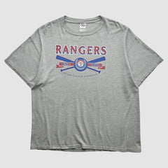 Texas Rangers Delta 2000s T-shirt - Heather Gray - Vintage T-shirts