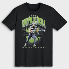 Jaxon Smith-Njigba Seattle Seahawks Player Hype T-Shirt - Black T-shirts