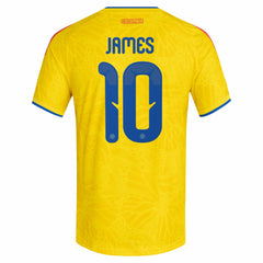 James Rodriguez Colombia National Team 2026 Home Jersey Yellow - Adidas