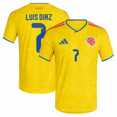 Luis Diaz Colombia National Team 2026 Home Jersey Yellow - Adidas sale