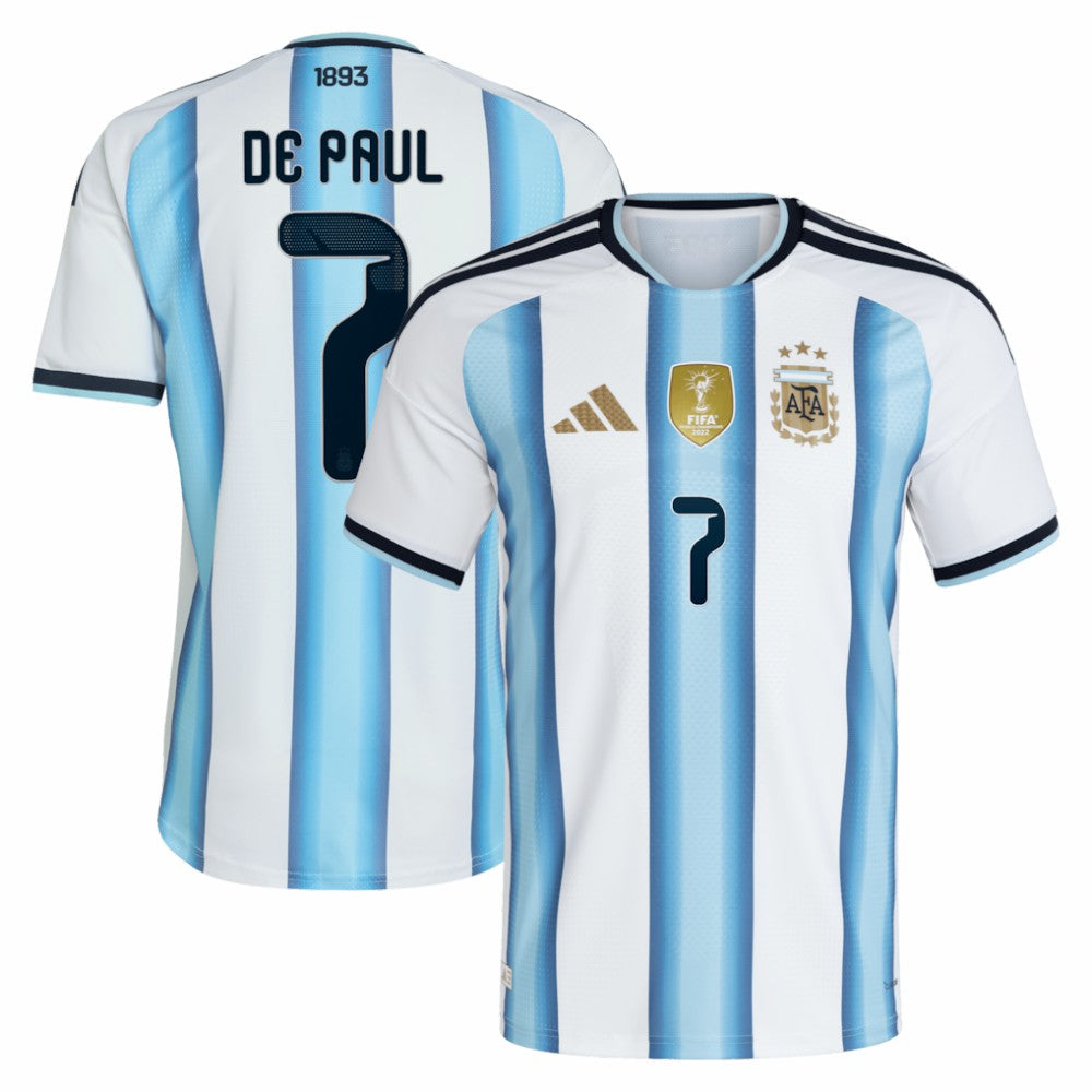 Rodrigo De Paul Argentina National Team 2026 Home Jersey White - Adidas outlet