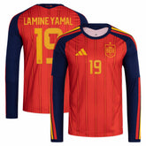 Lamine Yamal Spain National Team 2026 Home Replica Long Sleeve Jersey Red - Adidas sale