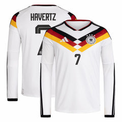 Kai Havertz Germany National Team 2026 Home Replica Long Sleeve Jersey White - Adidas sale