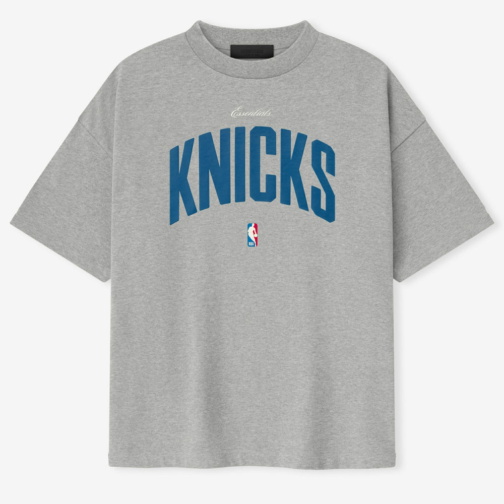 New York Knicks Fear of God x NBA Unisex 90's T-Shirt Heather Gray