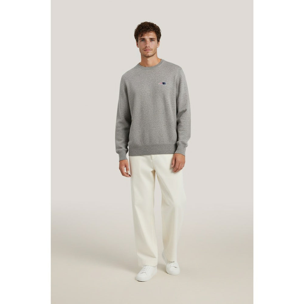 New England Patriots NAADAM Cashmere Sweater - Gray