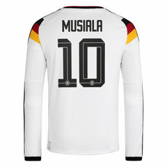 Jamal Musiala Germany National Team 2026 Home Replica Long Sleeve Jersey White - Adidas for sale